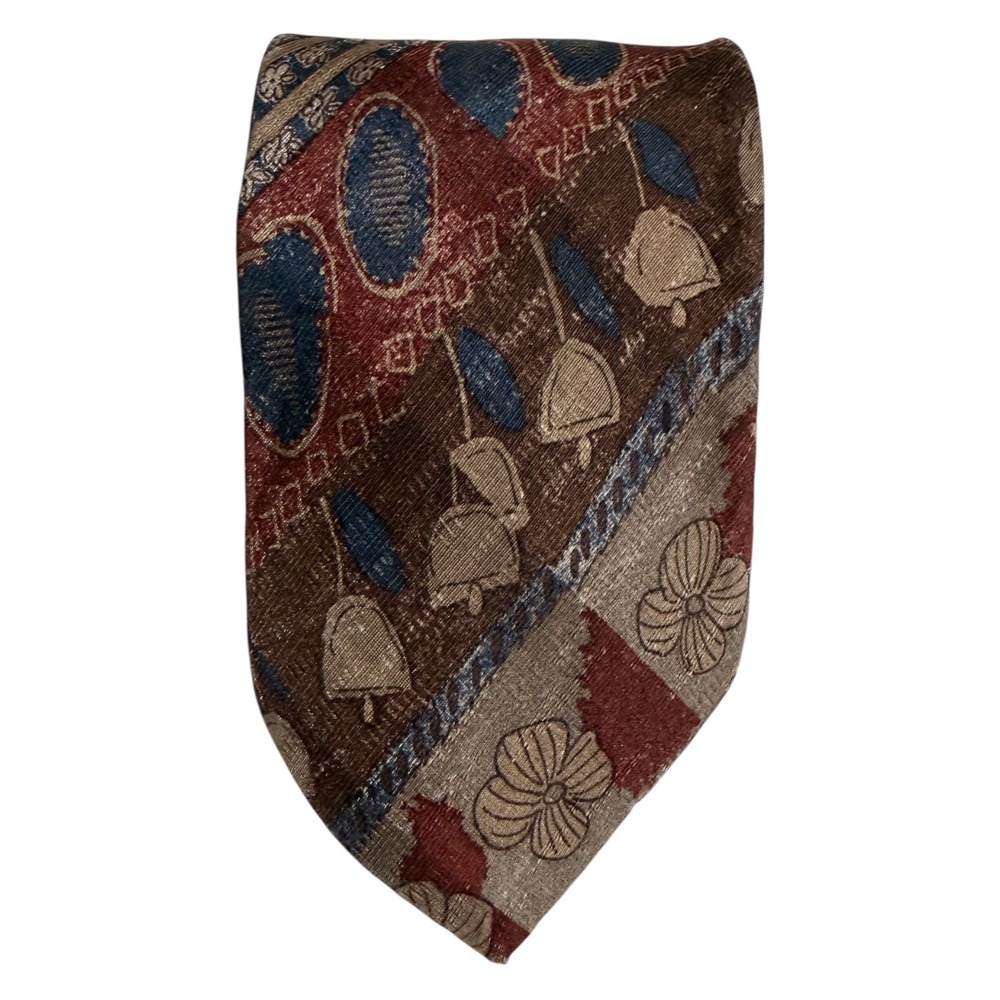 Jos. A. Bank Silk Tie Mens OS Multicolor Floral Abstract Premier Collection USA - Picture 2 of 6